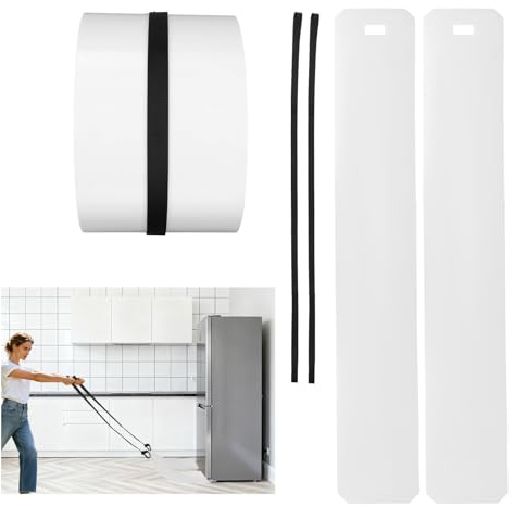 2pcs Appliance Sliders with 2 Pull Straps, Furniture Moving Glide | Appliance Movers for Heavy Duty Couch Large Washers Refrigerators Sliders for Carpet Hardwood & Tile Floors Protection