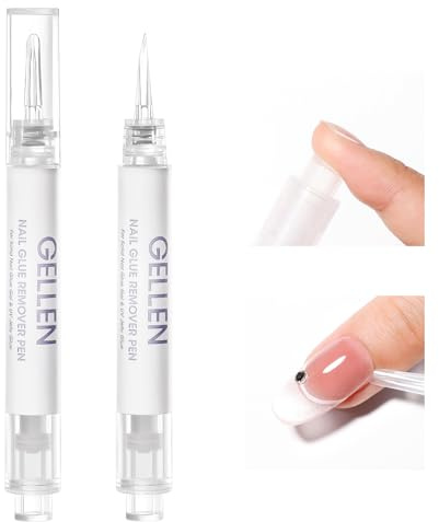 Gellen Stylo Dissolvant Colle Faux Ongles Remover Pour Vernis à Ongle 2PCS