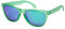 Ciffre EL-Sunprotect® Sonnenbrille Polarisierte Linsen Retro Vintage Style Nerd Look Stil Unisex Brille - Grün Blau Verspiegelt