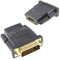 Oiyagai 2 Piezas de Conector Adaptador de HDMI Hembra a DVI 24+1 Macho