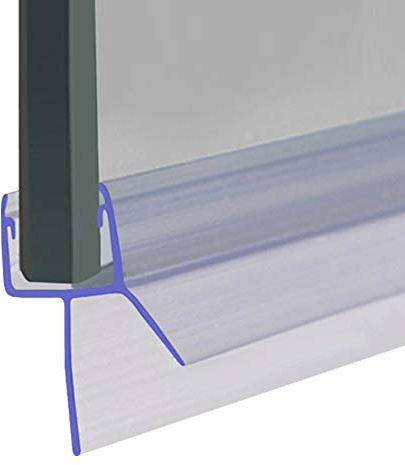 Shower Seal for Screens, Doors or Panels | Fits 8, 9 or 10mm Glass | Straight Fin Shape | Seals Gaps of Up to 20mm | 80cm, 90cm, 140cm or 2m Long | SEAL014 (200cm)