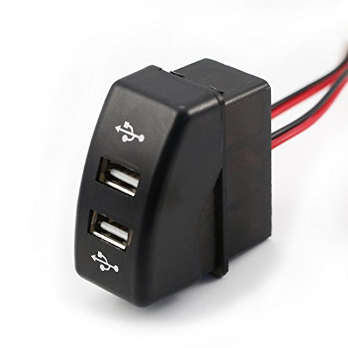 24/7 Auto 12 V 24 V puerto de cargador USB dual para camión XF95 XF105 CF OEM ajuste toma de corriente