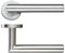 4 X Zoo Mitred Lever Door Handle On Rose Stainless Steel
