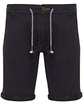 Indicode Mika Herren Chino Shorts Bermuda Kurze Hose Aus Stretch-Material Regular Fit, Größe:S, Farbe:Jet Black (978)