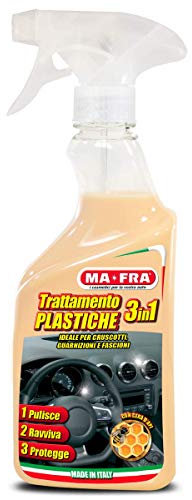 Mafra Plastic Care 3 en 1 Nettoyant et Entretien des habitacles/Tableau de Bord. Protection Cire d'abeille (500ml)