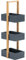 woodluv 3 Tier Robust Bathroom Bedroom Storage Caddy Unit, 25 (L) x 18.5 x 70 (H) cm