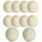LAIYOHO 10 Pcs Natural 2-in-1 Exfoliating Sponges | 8cm Facial Cleansing Pads | Pore Cleansing Tools | Suitable for Men & Women | Eco-Friendly Healthy Skincare Accessories