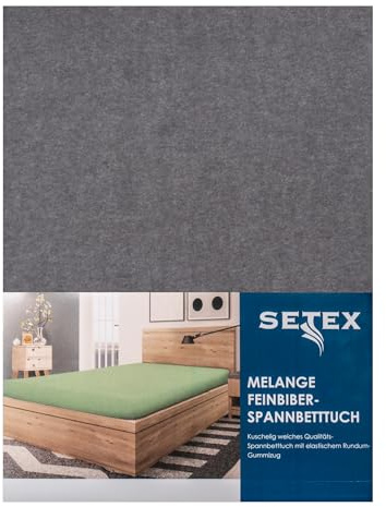 Traumschloss Spannbetttuch »Biber« 90% Baumwolle, 10% Polyester | Feinbiber-Ausführung für extra Wärme an kalten Tagen | anthrazit | 180-200x200cm