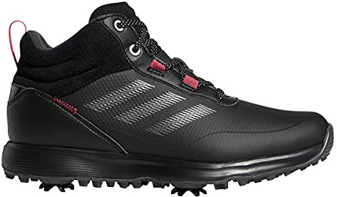 adidas Damen S2g Mid Golfschuhe, Schwarz/Rosa, 38 EU
