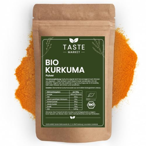 1 kg BIO Kurkuma Pulver | gemahlen | Curcuma | Gewürz | Kurkuma Wurzel
