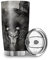 Zbbfwu Wikinger SpeerWolf Kaffeebecher to go Thermobecher Edelstahl Auslaufsicher Kaffeetasse Tumbler White 600ml