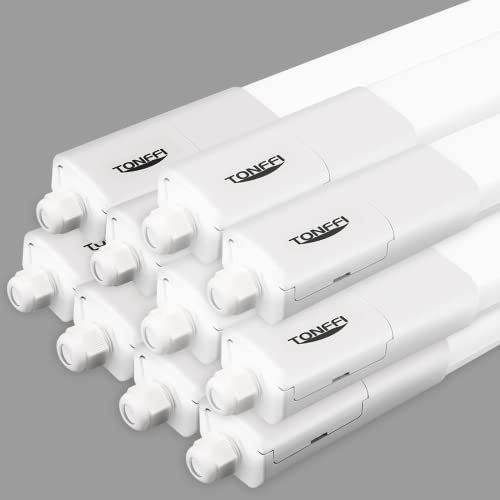 TONFFI 10 Stück LED Lampe Röhre 115cm 36W 4100LM, IP65 Wasserfest Led Werkstattlampe, Kellerlampe Neutralweiß 4000K