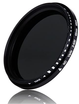 Graufilter ND2-400, 43 mm, Fader, variabler ND-Filter ND2-ND400 für Fujifilm XF 23 mm f/2 R WR Objektiv, Fujifilm XF 35 mm f/2 R WR Objektiv