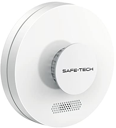 SAFE TECH Wireless Interlinked Heat Alarm, 10 Year Battery Heat Detector, Heat Alarm with Advanced Thermistor, Heat Alarm for Kitchen, Garages, Lofts, Boiler Rooms and Laundry Rooms