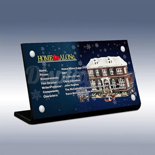 Acrylschild für Home Alone 21330 (Model-Set ist nicht im Lieferumfang enthalten)