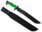 Fuentes Zombie Hunter Machete grün - Edelstahl, Beidhändig, 52 cm, grün