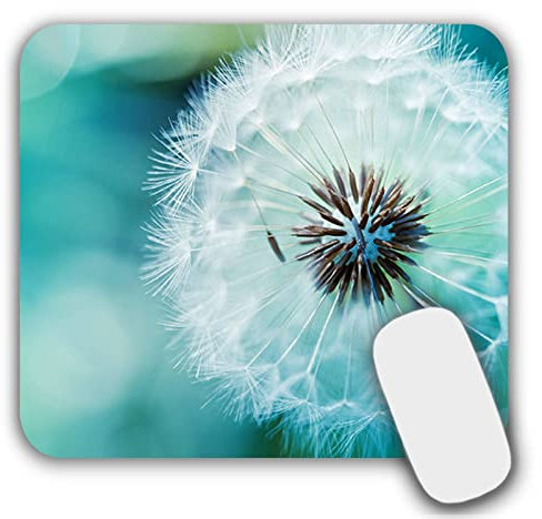AOKSUNOVA Mauspad Klein mit Motiv Standard-Größe Mousepad mit Design 24 x 20 cm Grün Pusteblume