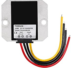 24v auf 12v 10A 120W Abwärtswandler Buck Spannungsregler Modul DC-Stromwandler Schwerlast Transformator Trafo Adapter Wandler Konverter für TruckMotor Auto PKW Kfz Boot Sonnensystem