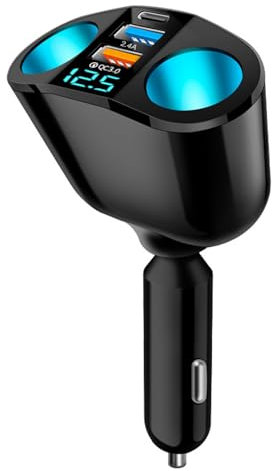 Car Charger, 12V/24V Auto USB Adapter Zigarettenanzünder, 120W Auto Ladegerät Zigarettenanzünder, Zigarettenanzünder Verteiler, Auto Zigarettenanzünder USB, USB Ladegerät Auto Geeignet für GPS