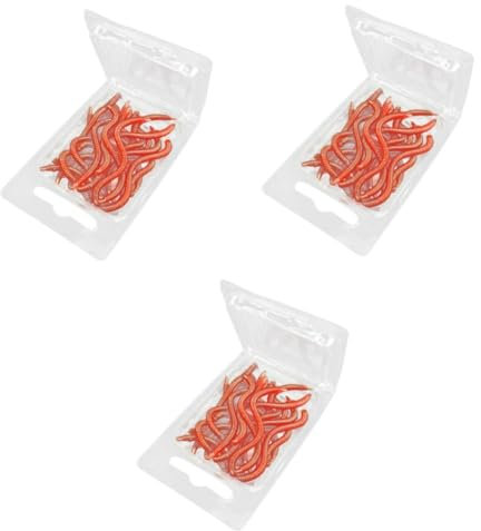 60 Pcs Weihe Suit Artificial Bait Artificial Fishing Lures Red Bait Fish Lures Fake Soft Crappie Fake Maggots Pump Bugs Fishing Gear Bionic