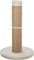 TRIXIE Rue Kratzbaum 80.1 cm - Katzenkratzbaum mit weichem Stoff bezogenem Boden und strapazierfähigem Sisalseil - für große Katzen - in Beige