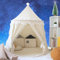 LIONHERZ® DAS ORIGINAL Spielzelt für Kinder, atmungsaktiv aus Baumwolle&Hanf | Märchenschloss mit Fiberglasstangen und Tragetasche | stabiles Tipi Jungen Mädchen (Cremeweiß, ohne Zubehör)