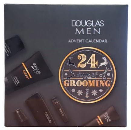 DOUGLAS Adventskalender 2024 Männer Beauty Wert 180 € - EXKLUSIV Edition - 24 Pflege Kosmetik Advent Kalender für den Mann, Weihnachtskalender Herren inkl. JUNG Lufterfrischer