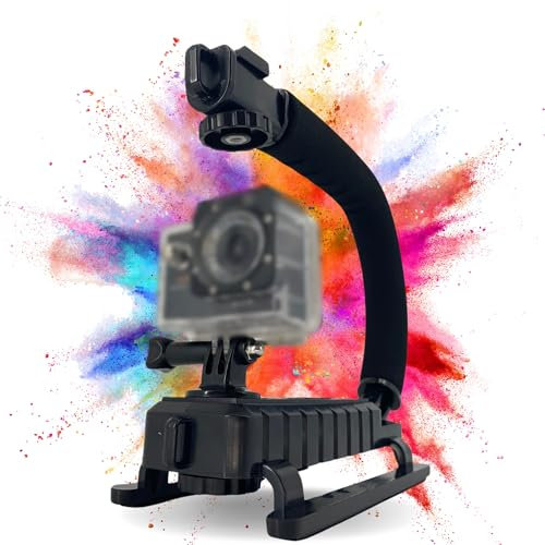 TronicXL Actioncam stabilizzatore compatibile con DJI Osmo GoPro Hero Hero+ 3 4 5 6 7 8 9 10 11 12 13 session Action Cam supporto fotocamera action camera stabilizzatore maniglia
