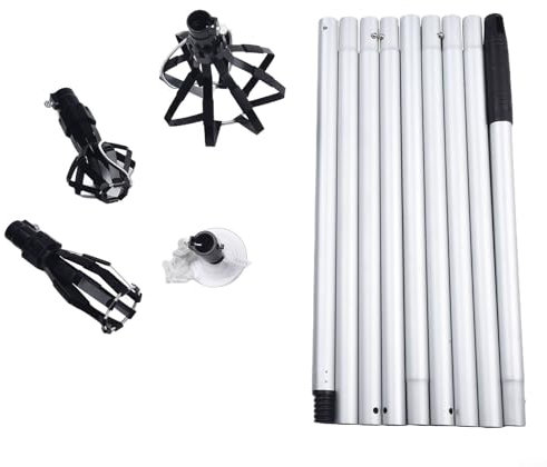 Einfaches und sicheres Lampenwechsel-Set für schwer erreichbare Stellen, inklusive Stange und Saugnapf