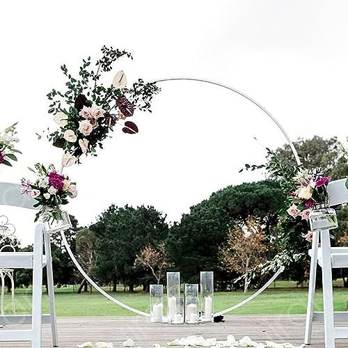 Balloon Arch Frame, 100cm/39.37in Removable Round Balloon Background Stand Circle Frame for Birthday Wedding Party Decor- No included Balloons