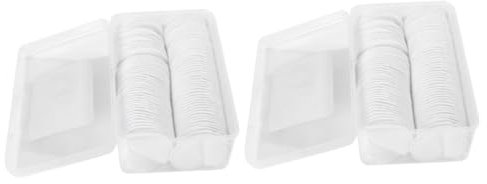Mikinona 200 Stk Wattepads make up pads abschminkpads Kosmetiktücher skincarepen cotton pads frauen kosmetikpad Wattepad für das Gesicht Gesichtsreinigungstücher Nagellack Gesichtspads Weiß