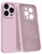 MyGadget Custodia in Silicone compatibile con iPhone 14 Pro [Quadrupla Protezione] - Case Rigido con Fodera in Microfibra - Cover Rosa