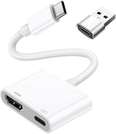 AOUZOVLI USB-C HDMI Adapter Kompatibel Mit Apple iPhone/iPad, Für TV/HDTV/Monitor/Projektor