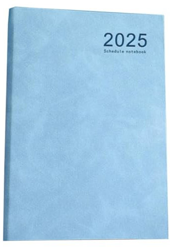 Jahresplaner, Kalender-Notizbuch, 20,3 x 15,2 cm, 340 Seiten, Tagesplaner, 2025, Kalender-Notizbuch, Produktivität, Wochen- und Jahresplaner, Notizbuch für Studenten