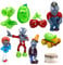 FISAPBXC Plants vs Zombies Mini Figure Set, 8PCS Toys, Kids' Play Figures, Cake Decoration, Peashooter and Zombies, Gifts for Kids and Fans