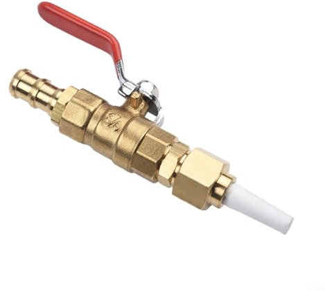 Sumsoctober Outils de sablage de type valve avec robinet à bille en laiton et connecteur de rechange pour compresseur d'air en laiton accessoire tuyau outil tuyaux accessoires
