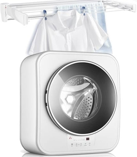 Lavatrice a Muro,Mini Lavatrice E Centrifuga Automatica,Lavatrice Compatta Elettrica a Parete,Mini Asciugatrice for Bagno Cucina