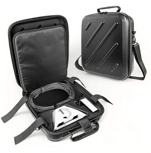 Starlink - Mini funda ultraligera para dish kit, impermeable Eva Travel Mini Case con espacio de almacenamiento para accesorios, adaptador de tubo, Ethernet y cable de alimentación