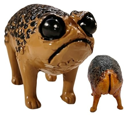Hässliche Toadfigur, kröte Figur Gartenhof im Freien Regen Figur