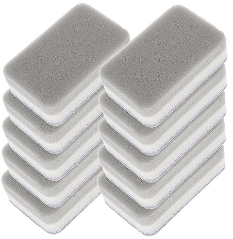 CLISPEED Esponja De Limpieza para Cocina 10 Piezas De Esponja Limpiadora De Triple Capa Gris Fuerte Absorción Multiusos para Lavar Platos Ollas y Superficies