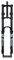 AADDFDD Forcella Ammortizzata per Mountain Bike DH 26 27,5 29 Pollici, Forcella ad Aria per Bici da Discesa, Forcella Anteriore Dritta da 1-1/8, Escursione 150 mm, Freno a Disco a Doppia