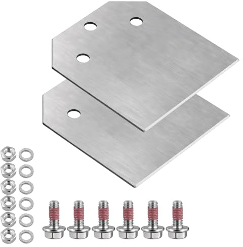 FUNSUEI 2 Stück Spachtelmeissel, Spachtelmeißel Set 110x100mm Hochwertig für Fliesenkleber, Boden- und Wandarbeiten, Bau- & Renovierungsprojekte
