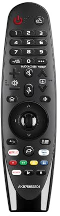 Télécommande vocale magique de remplacement pour Smart TV, compatible avec TV LG OLED QNED NanoCell WebOS/ThinQ - Remplace AKB75855501, AN-MR20GA avec fonction pointeur