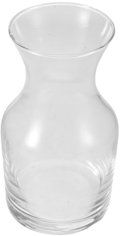 DIYEAH Mini Decantador de Vino y Sake de Vidrio Boca Plana y Base Ancha, Capacidad 6 Oz, Elegante y Práctico para Restaurante y Fiesta