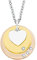 s.Oliver Damen-Kette mit Anhänger 42+3 cm Herz Tricolor Edelstahl Kristall weiß 45 cm - 2015115