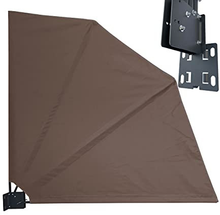 QUICK STAR Abanico de ocultación (140 x 140 cm, Tela), Color marrón