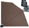 QUICK STAR Pare-Vue Premium 140 x 140 cm en Tissu pour Balcon, Protection Solaire, Taupe