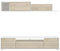 DEKIT GRUPO RIMOBEL KEN - MUEBLE DE SALON TV - 42x200x41 cm - BLANCO / NATURAL