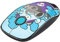 Trust Sketch Souris sans Fil Silencieuse, 1600 dpi - Cyan
