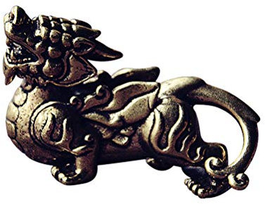 EXCEART Figurine Chinois Antique Dragon Statue Porte- Ornement Feng Shui Décor pour La Maison Restaurant Voiture Tableau de Bord